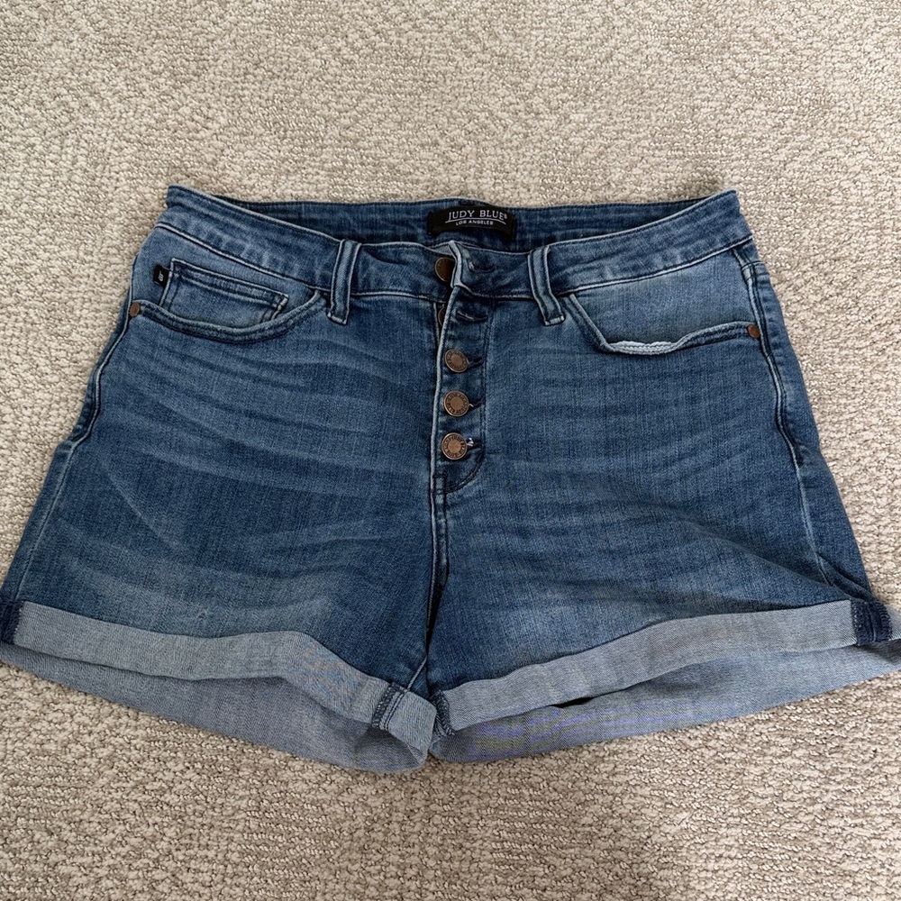 Judy Blue Dark Wash Jean Shorts